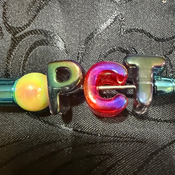 Multicolor Letter Pen with Gradient Design - Picture 3 of 4